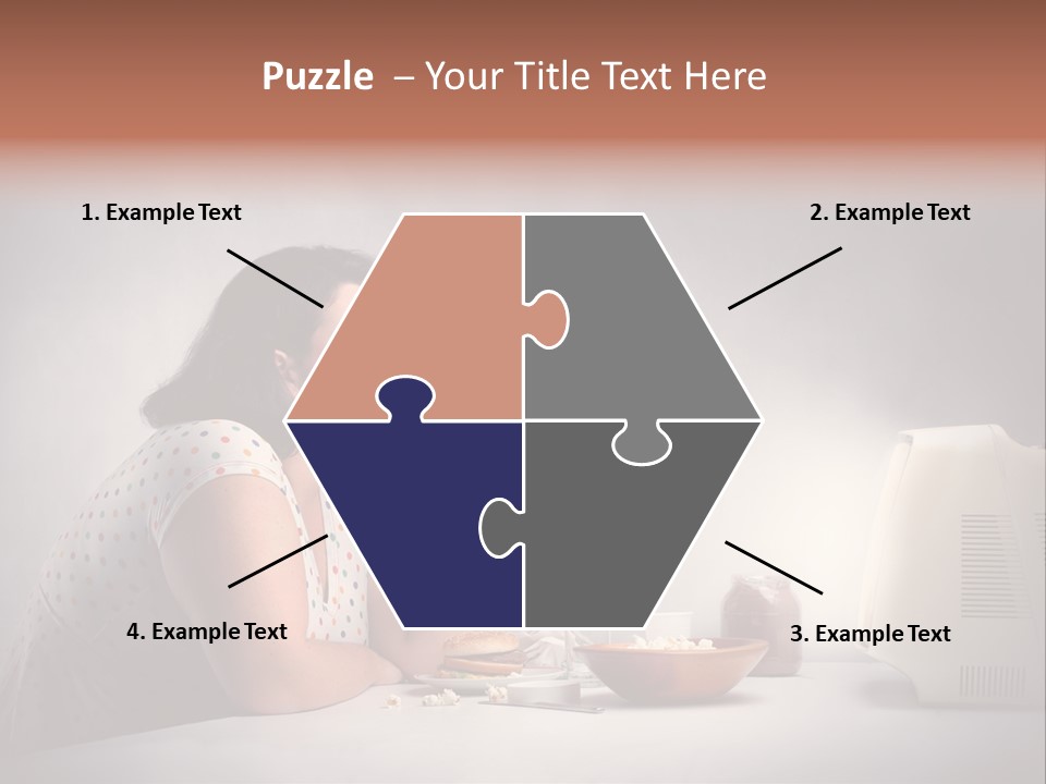 Glasses Diet Belly PowerPoint Template