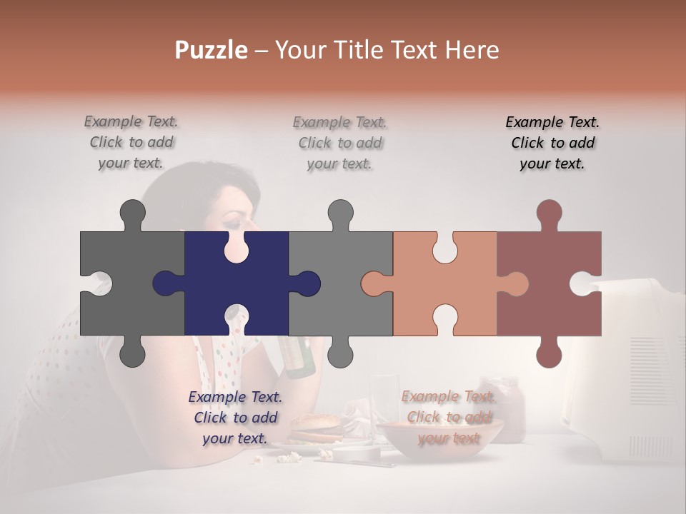 Glasses Diet Belly PowerPoint Template