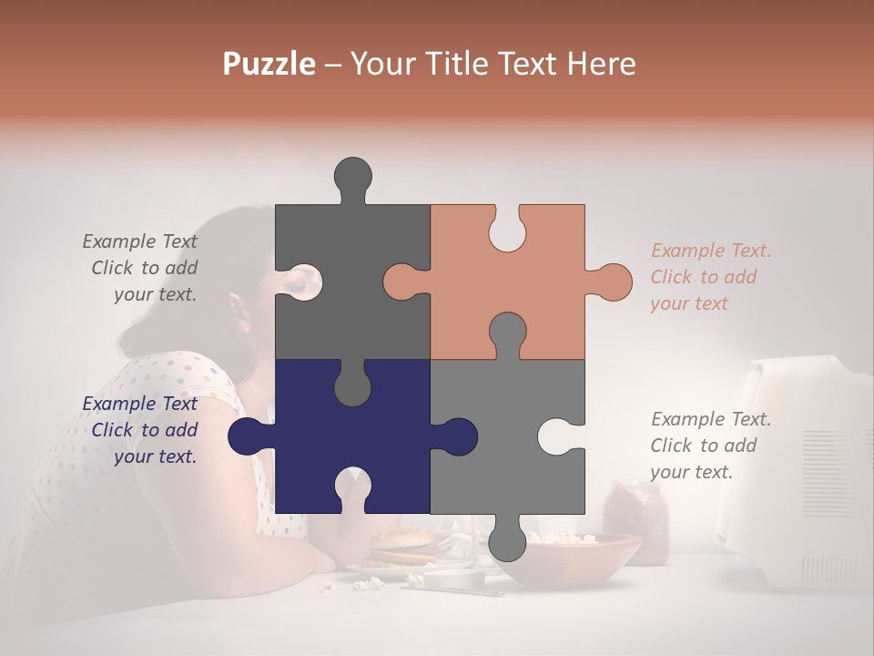 Glasses Diet Belly PowerPoint Template