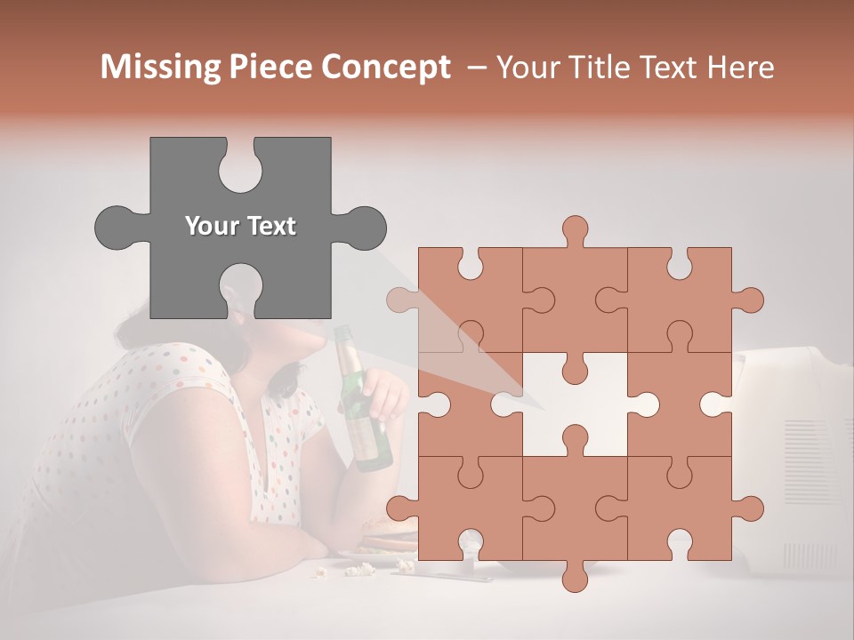 Glasses Diet Belly PowerPoint Template