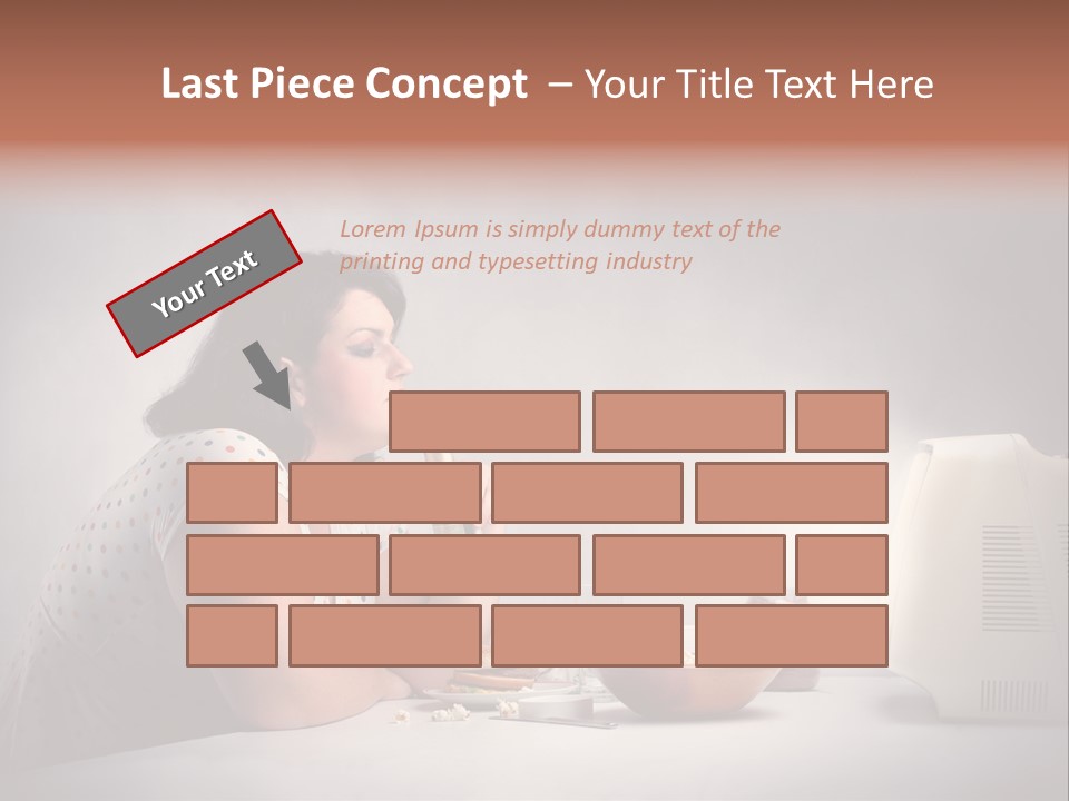 Glasses Diet Belly PowerPoint Template