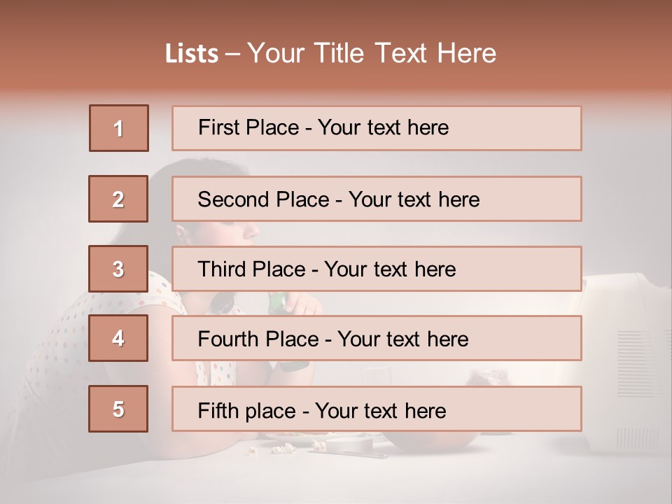 Glasses Diet Belly PowerPoint Template