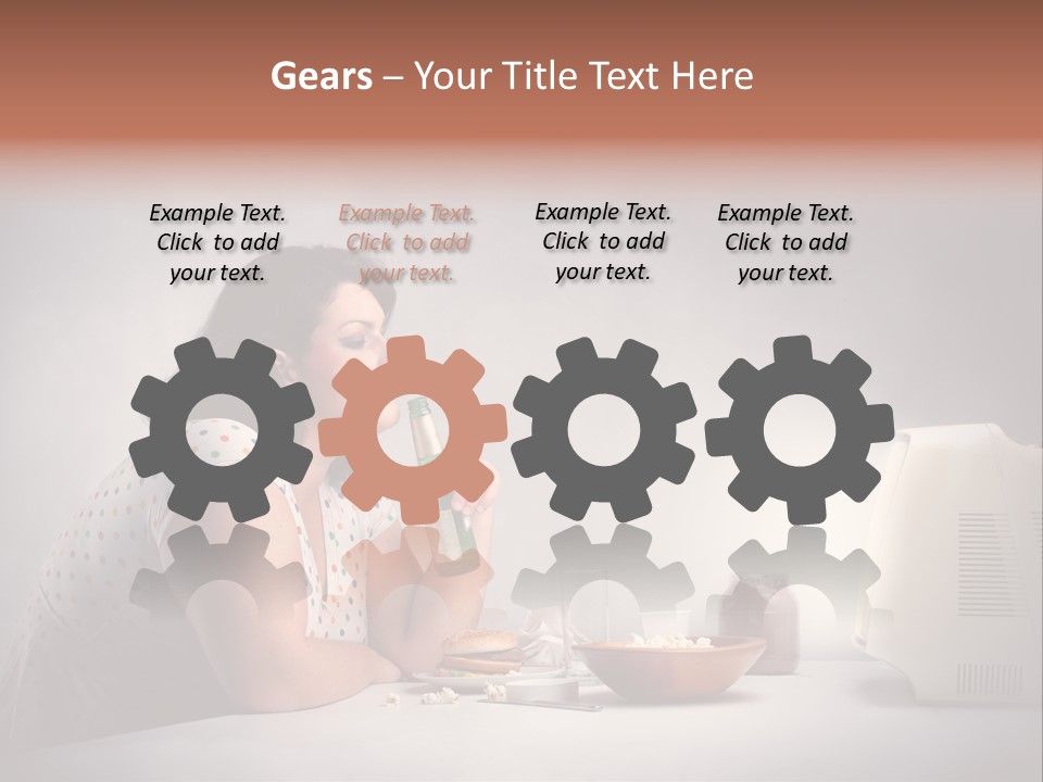 Glasses Diet Belly PowerPoint Template