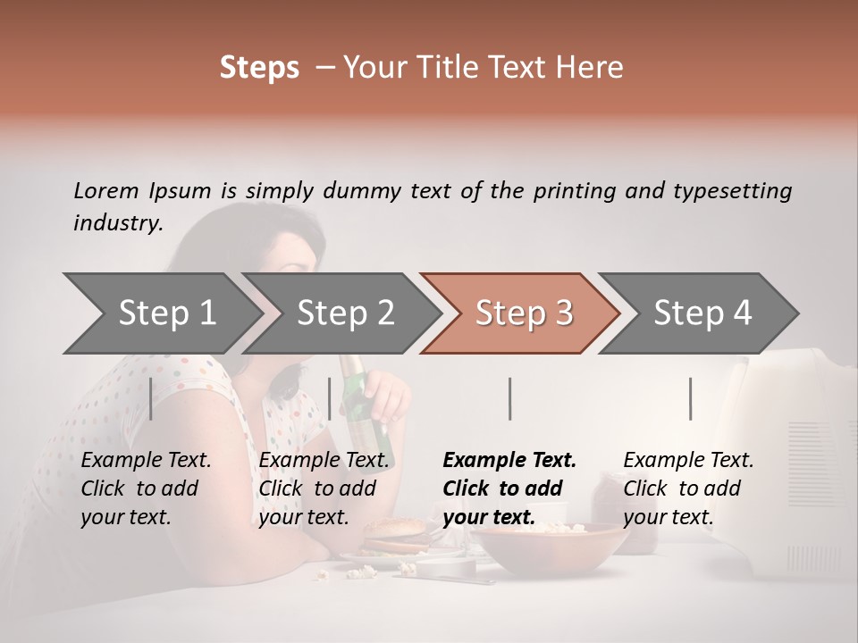Glasses Diet Belly PowerPoint Template