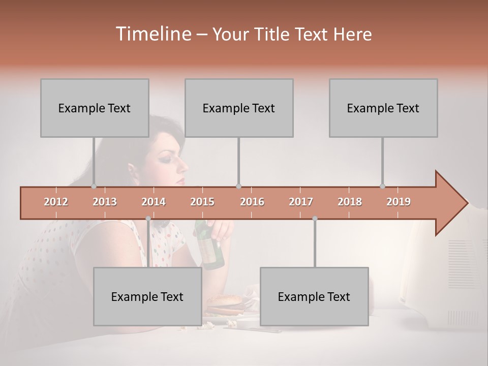 Glasses Diet Belly PowerPoint Template