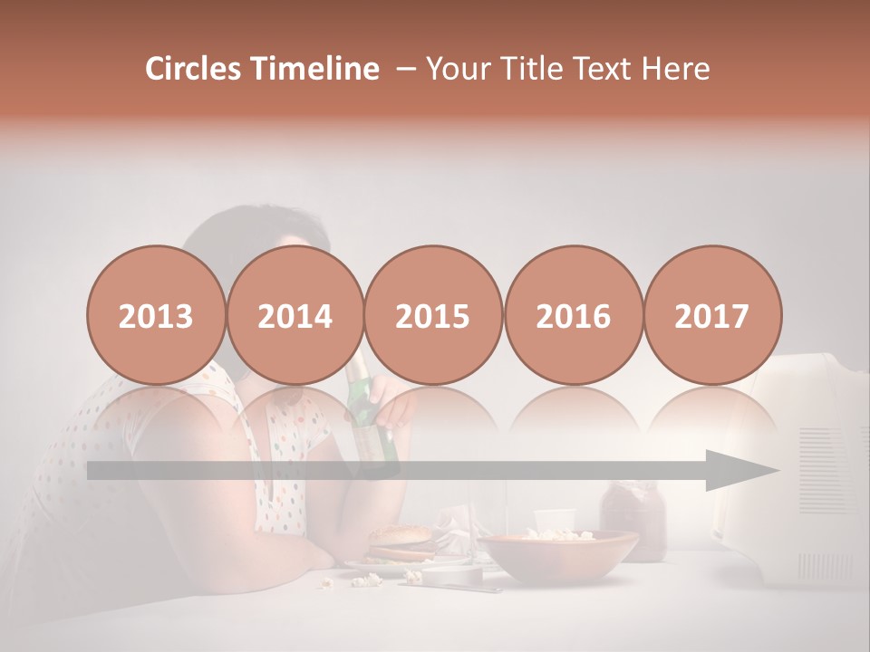 Glasses Diet Belly PowerPoint Template