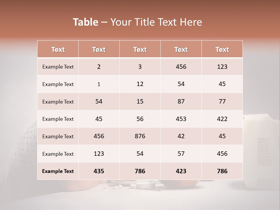 Glasses Diet Belly PowerPoint Template