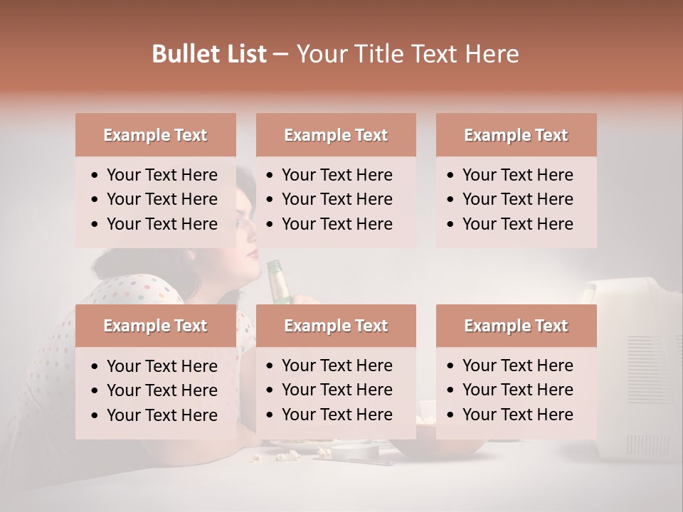 Glasses Diet Belly PowerPoint Template