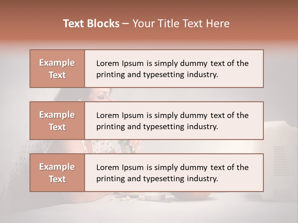 Glasses Diet Belly PowerPoint Template