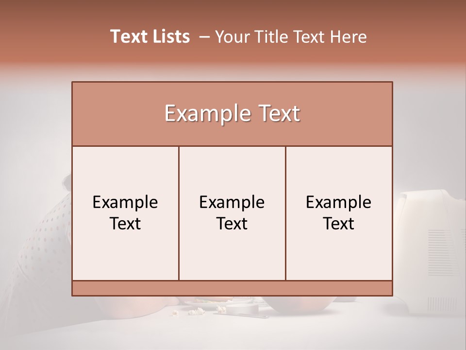 Glasses Diet Belly PowerPoint Template