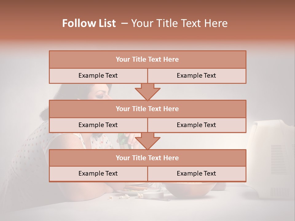 Glasses Diet Belly PowerPoint Template