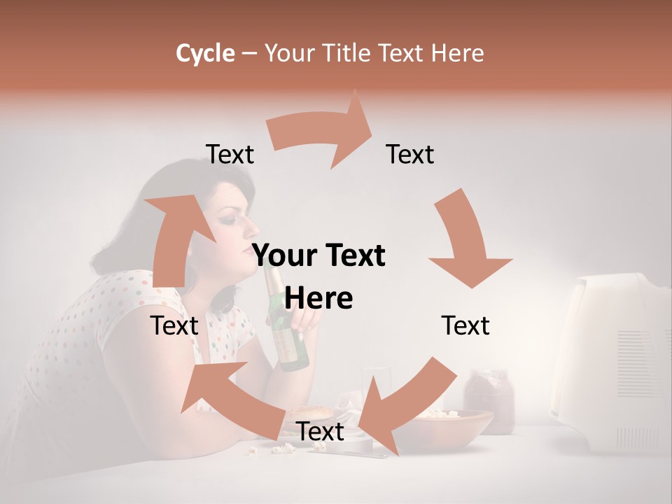 Glasses Diet Belly PowerPoint Template