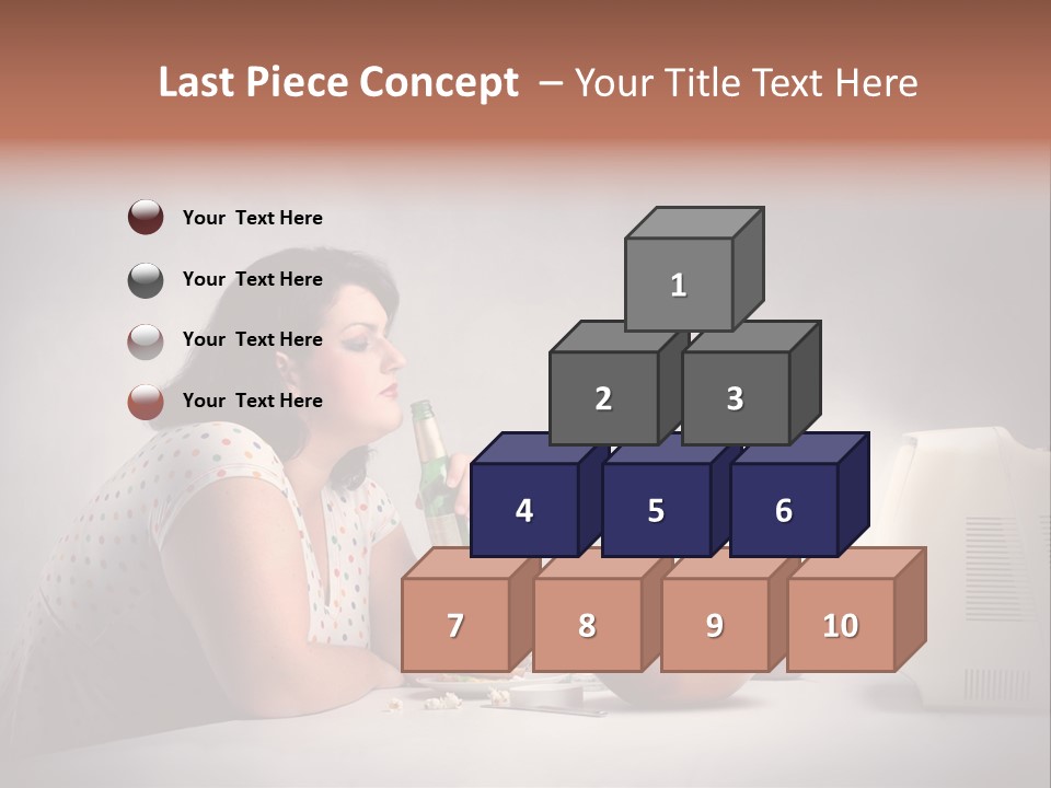 Glasses Diet Belly PowerPoint Template