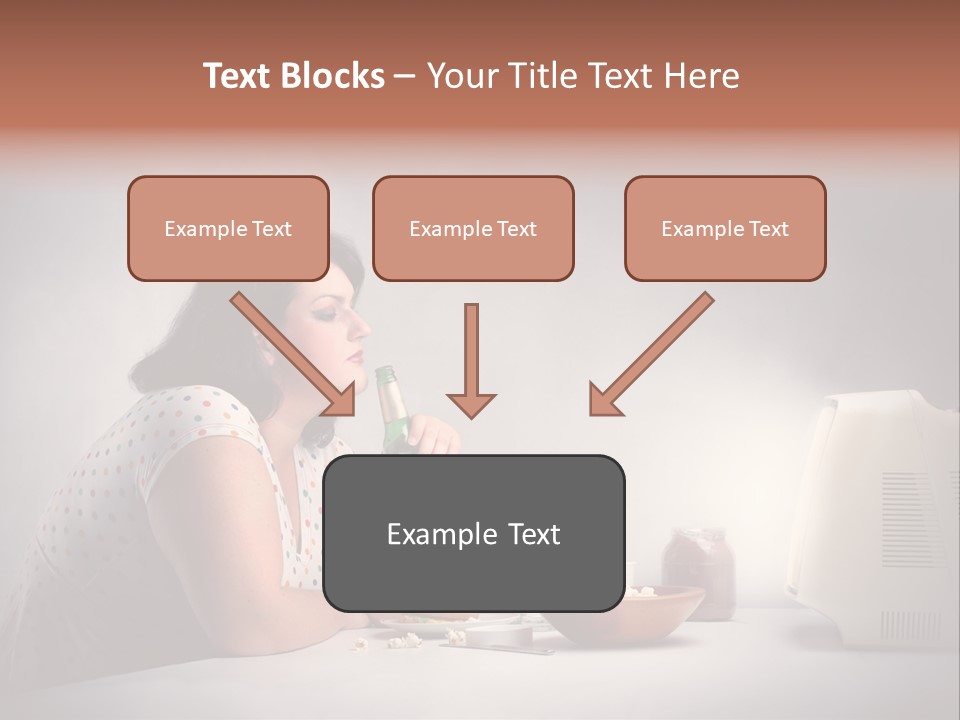 Glasses Diet Belly PowerPoint Template