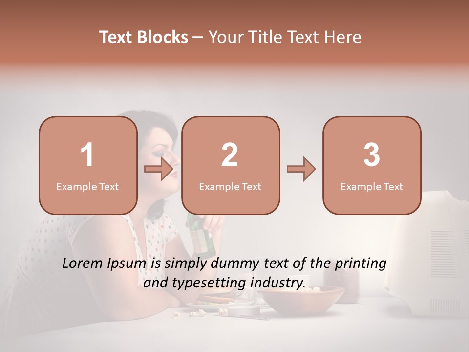 Glasses Diet Belly PowerPoint Template