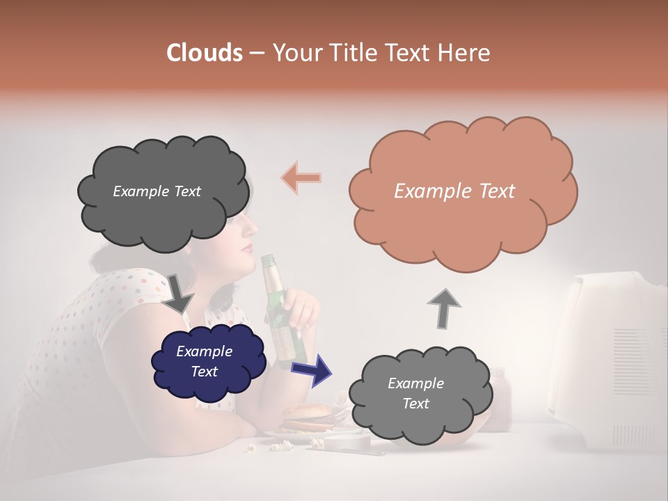 Glasses Diet Belly PowerPoint Template