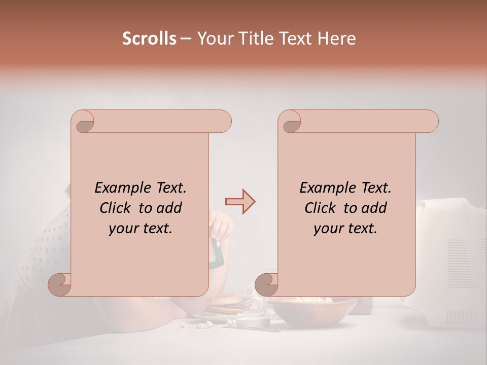 Glasses Diet Belly PowerPoint Template