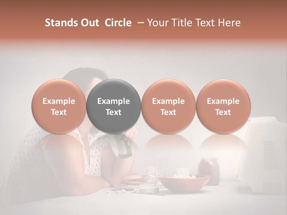 Glasses Diet Belly PowerPoint Template