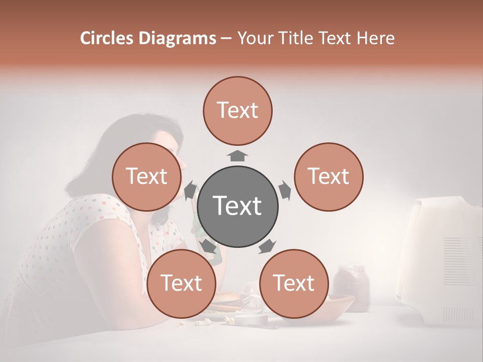 Glasses Diet Belly PowerPoint Template