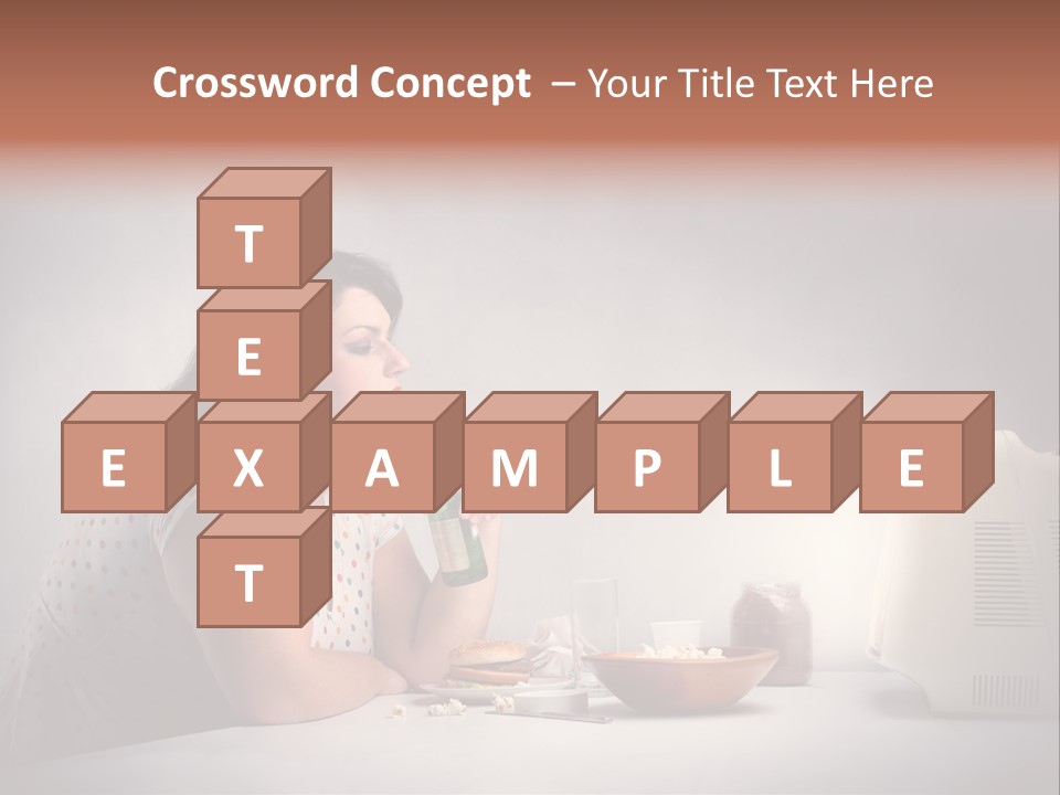 Glasses Diet Belly PowerPoint Template