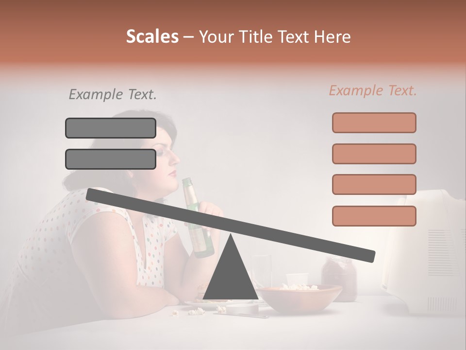 Glasses Diet Belly PowerPoint Template