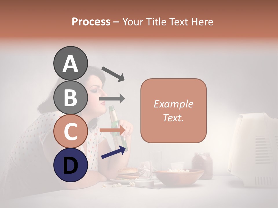 Glasses Diet Belly PowerPoint Template