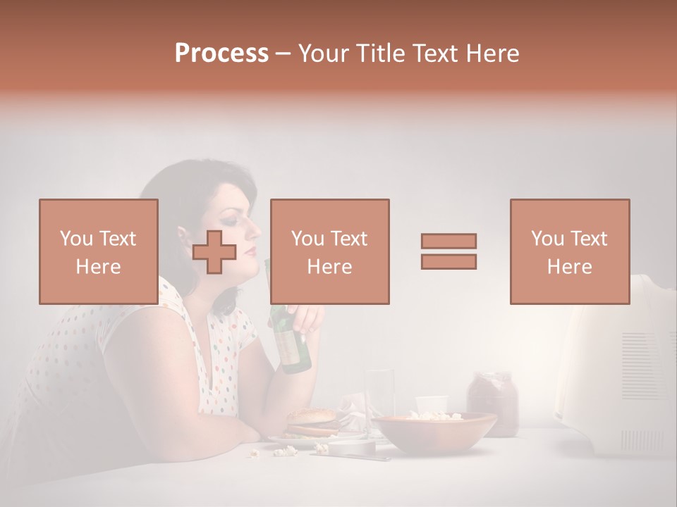 Glasses Diet Belly PowerPoint Template