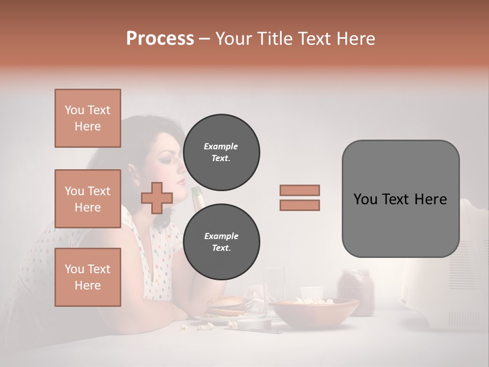 Glasses Diet Belly PowerPoint Template