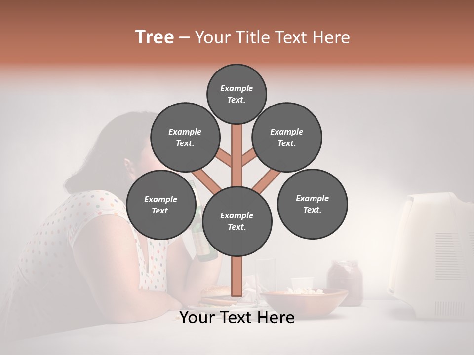 Glasses Diet Belly PowerPoint Template