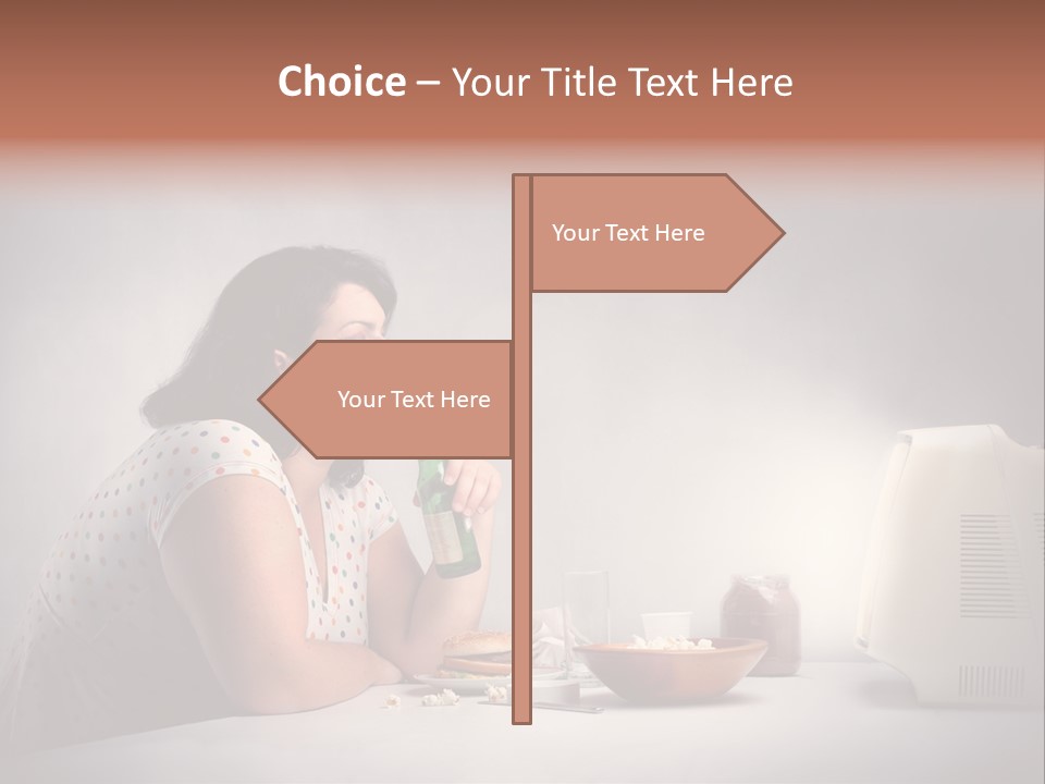 Glasses Diet Belly PowerPoint Template