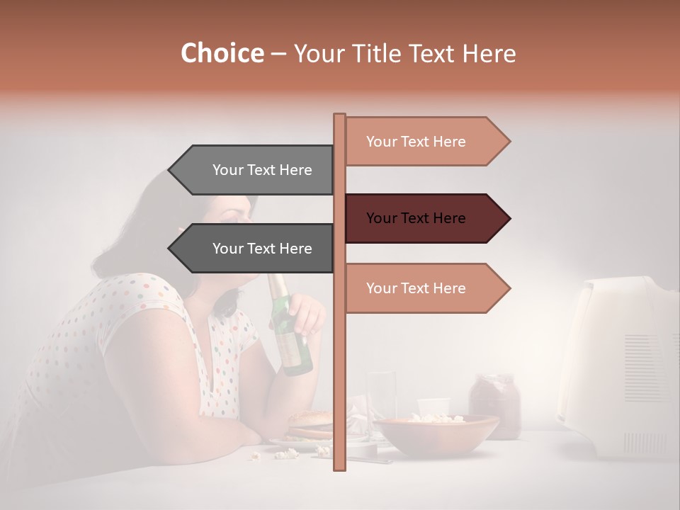 Glasses Diet Belly PowerPoint Template