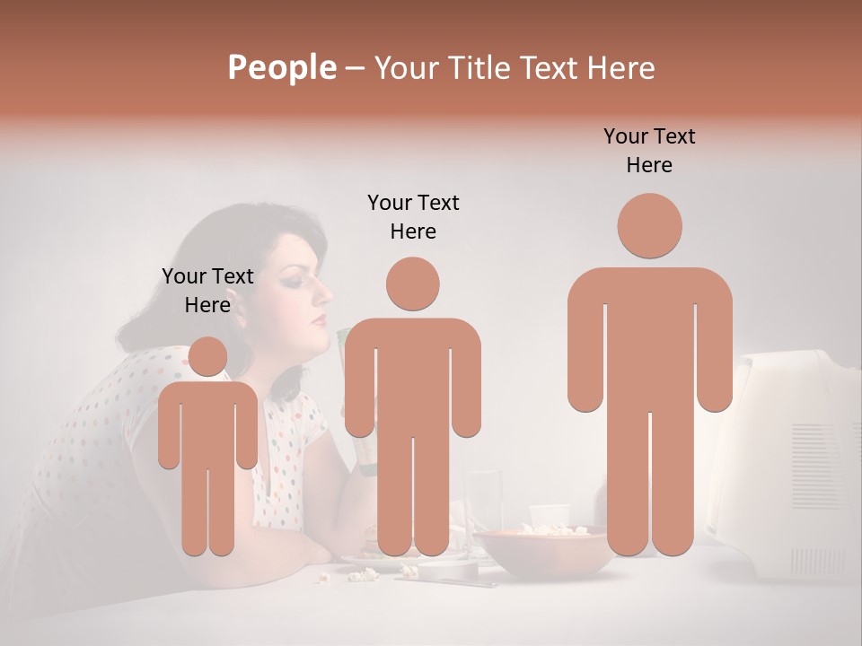 Glasses Diet Belly PowerPoint Template