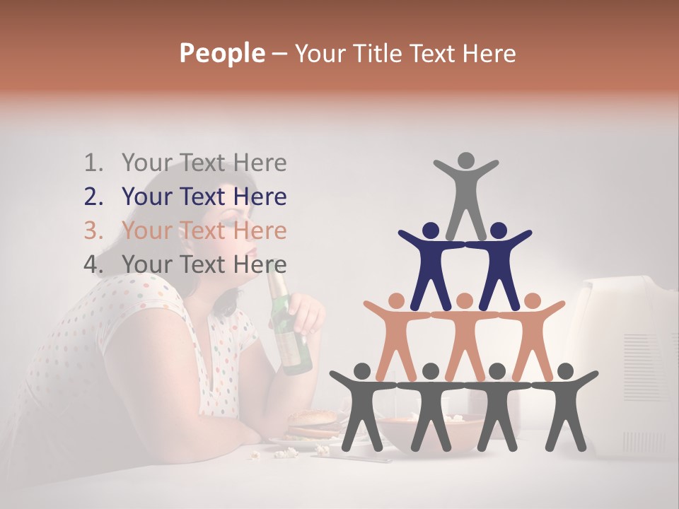 Glasses Diet Belly PowerPoint Template