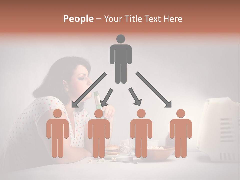 Glasses Diet Belly PowerPoint Template