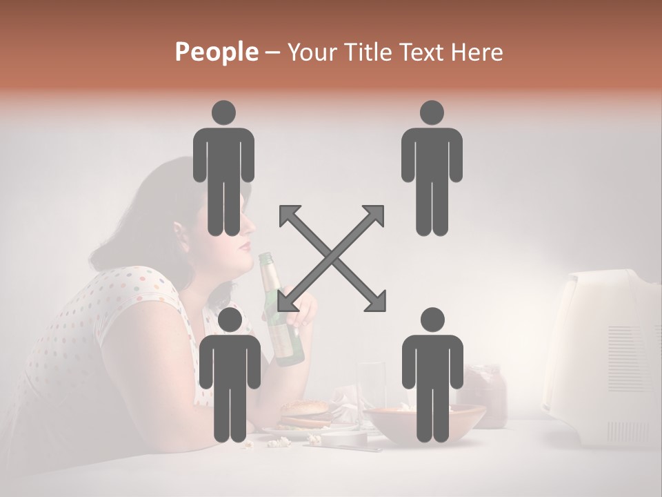 Glasses Diet Belly PowerPoint Template