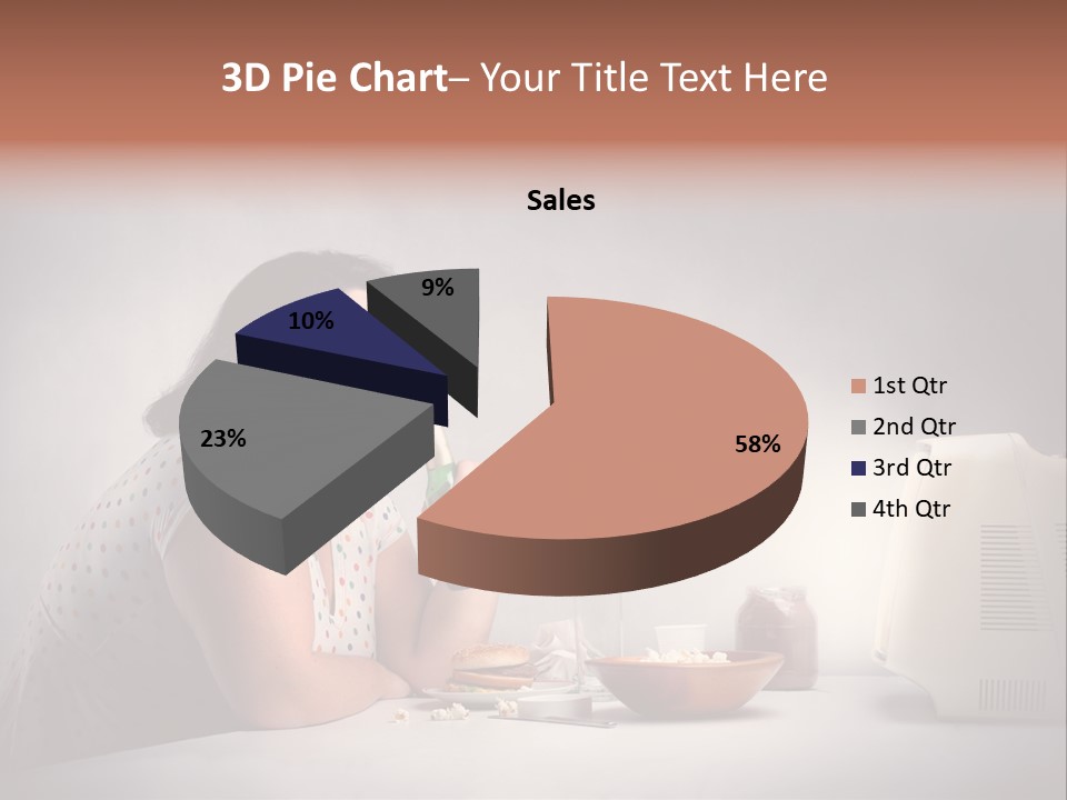Glasses Diet Belly PowerPoint Template