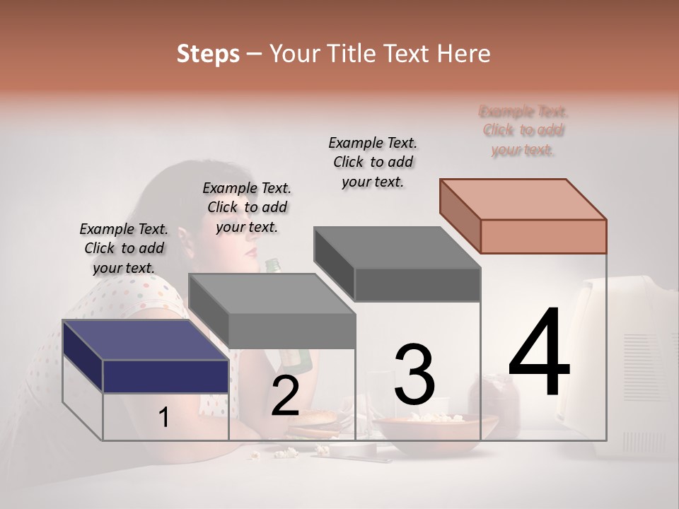 Glasses Diet Belly PowerPoint Template