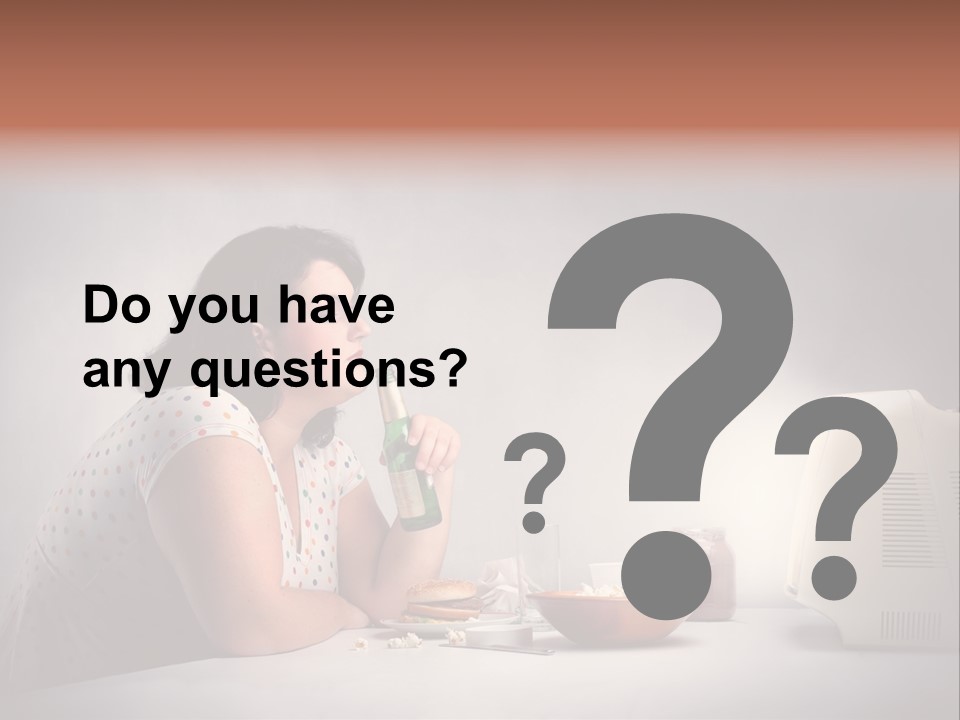 Glasses Diet Belly PowerPoint Template