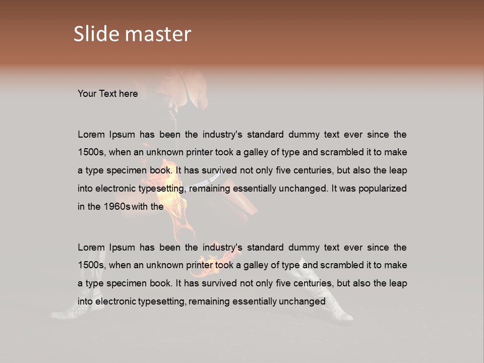 Together Table Character PowerPoint Template