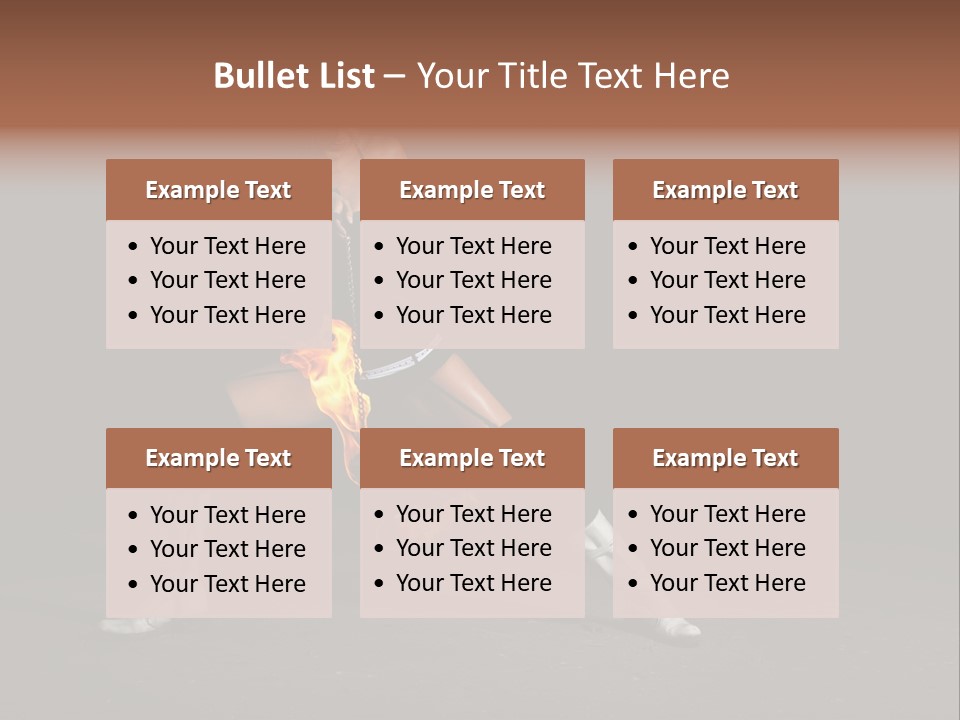 Together Table Character PowerPoint Template