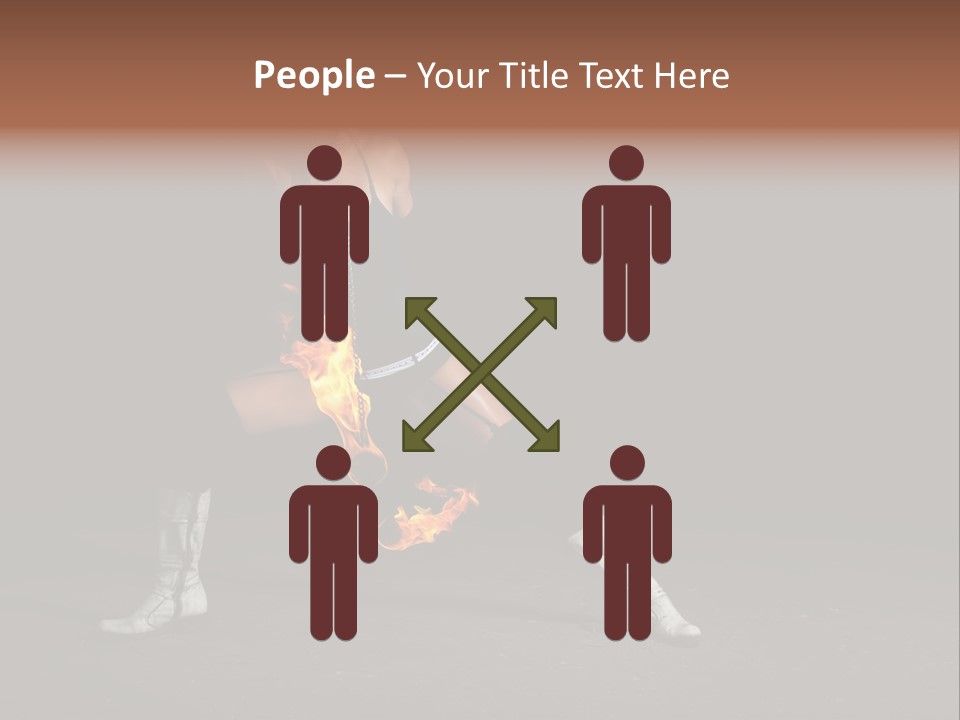 Together Table Character PowerPoint Template