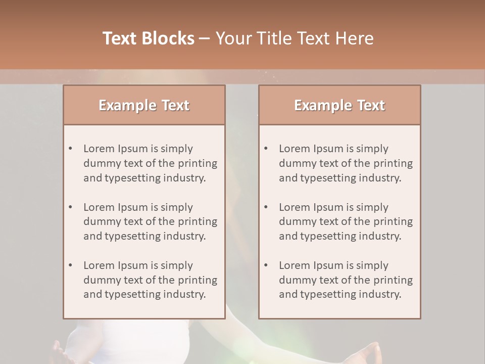 Beautiful Balance Standing PowerPoint Template