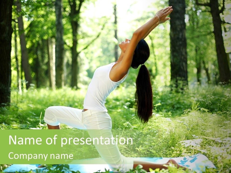 Mental Meditation Slim PowerPoint Template