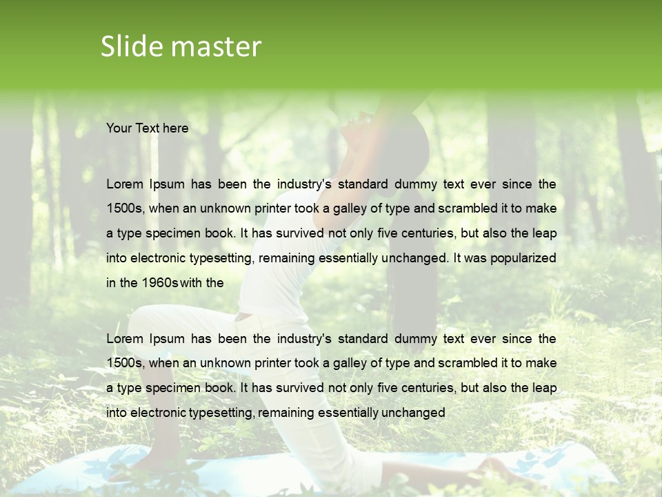 Mental Meditation Slim PowerPoint Template