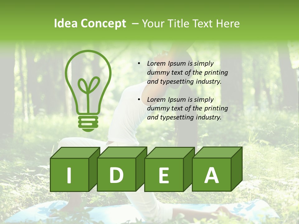 Mental Meditation Slim PowerPoint Template