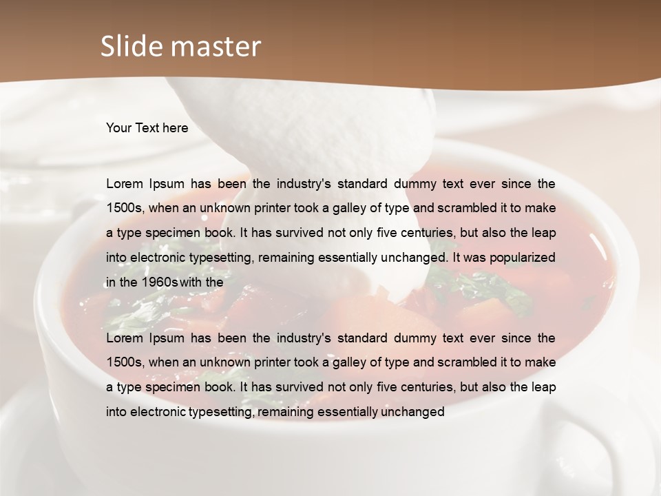 Russian Buns Meal PowerPoint Template