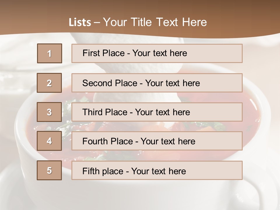 Russian Buns Meal PowerPoint Template