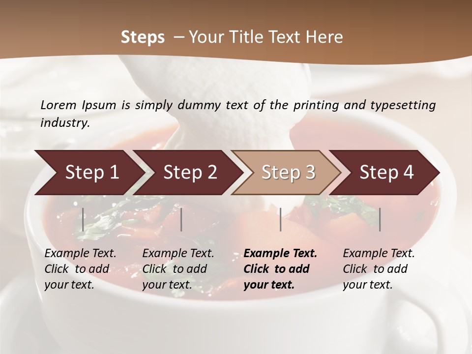 Russian Buns Meal PowerPoint Template