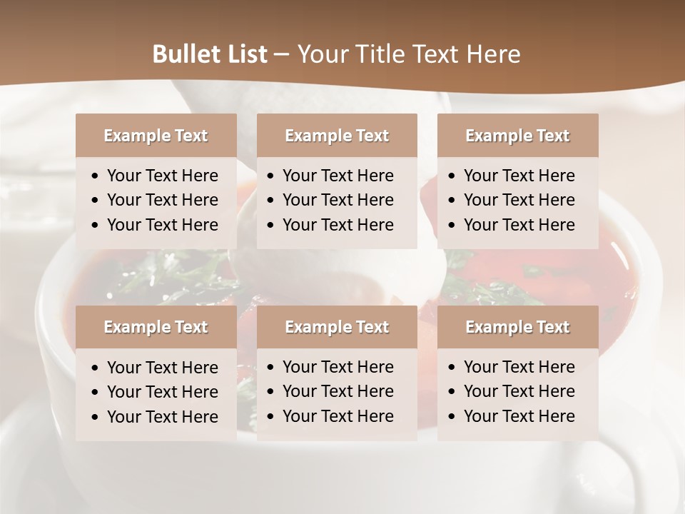Russian Buns Meal PowerPoint Template