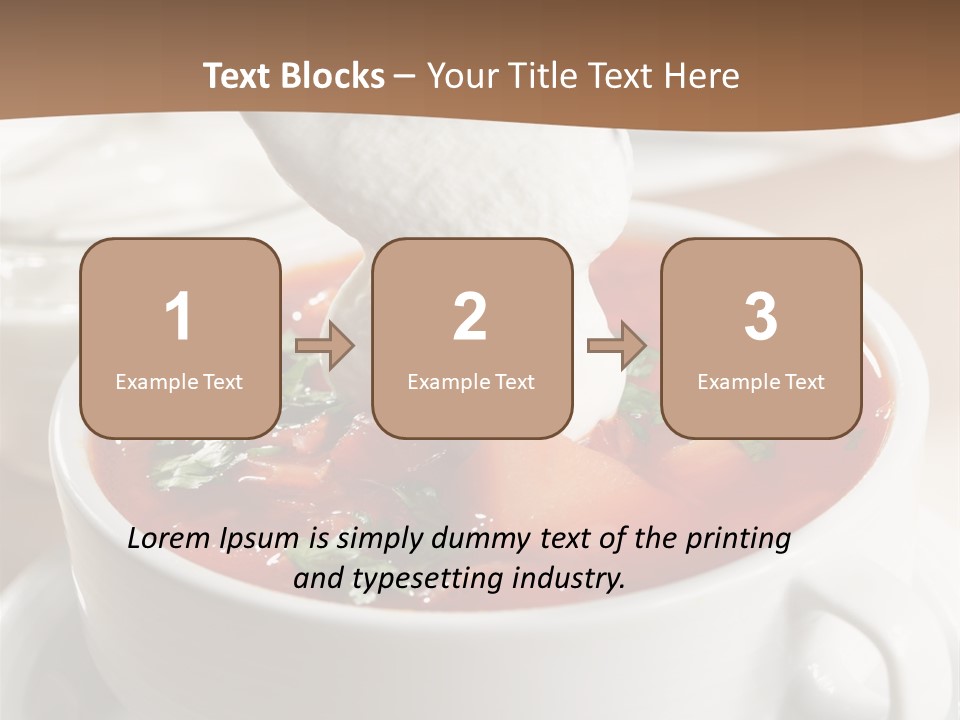 Russian Buns Meal PowerPoint Template